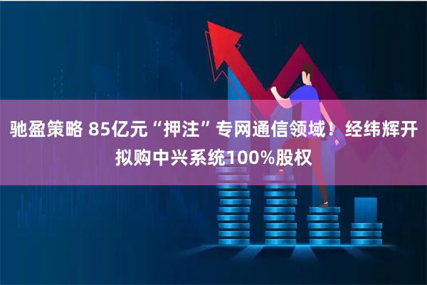 驰盈策略 85亿元“押注”专网通信领域！经纬辉开拟购中兴系统100%股权